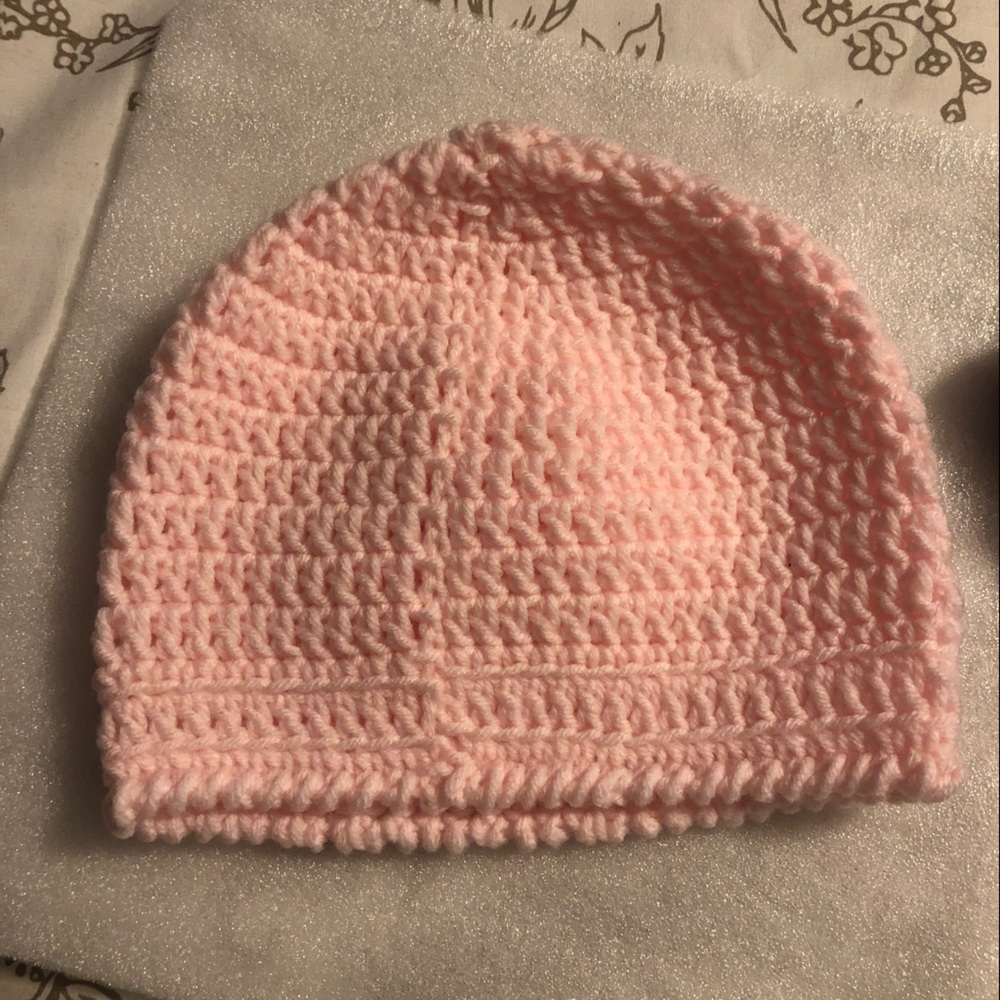 Crocheted Cap - Pink